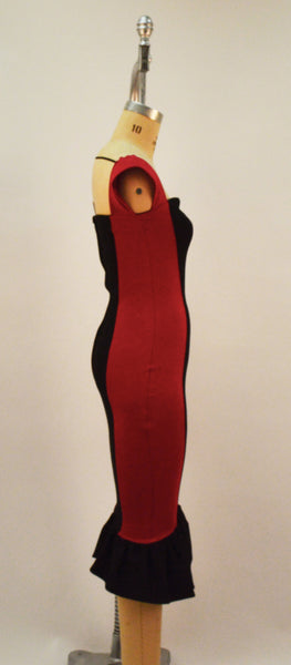 Two of Heartz Red and Black Color Block Dress - Plus Fashion Up to Size 32