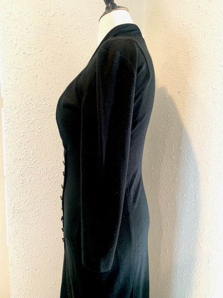 80’s All That Jazz Black Knit Dress Size 9/10