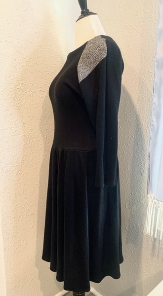 80’s L.A. II Black Color block Knit Dress Size 9/10