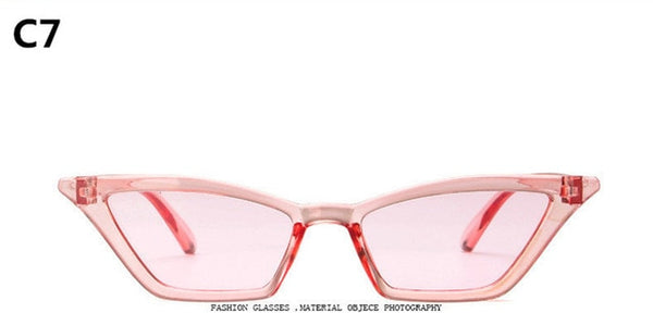 Retro Cat Eye Clear Colorful Glasses