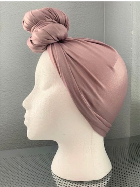 Rose Gold Pretied Headwrap Turban